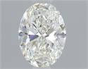 Natural Diamond 0.50 Carats, Oval with  Cut, I Color, VS1 Clarity and Certified by GIA