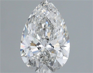 Picture of Natural Diamond 0.98 Carats, Pear with  Cut, F Color, SI2 Clarity and Certified by IGI