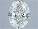 Natural Diamond 1.70 Carats, Oval with  Cut, J Color, VS2 Clarity and Certified by IGI