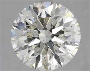 Picture of Natural Diamond 3.03 Carats, Round with Excellent Cut, L Color, I1 Clarity and Certified by GIA