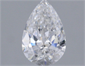 Natural Diamond 0.80 Carats, Pear with  Cut, D Color, VVS1 Clarity and Certified by GIA