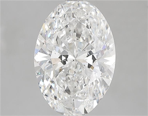 Foto Diamante Natural 3.95 quilates, Ovalado , Color G, claridad SI2 y certificado GIA de
