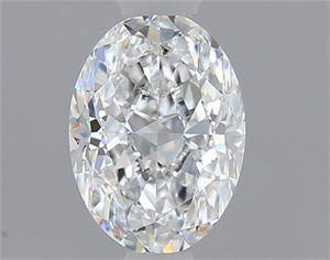 Picture of Natural Diamond 0.50 Carats, Oval with  Cut, E Color, SI1 Clarity and Certified by GIA