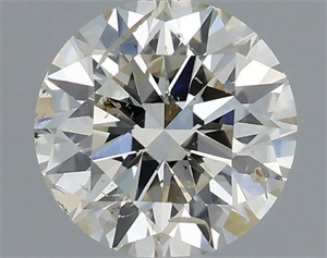 Picture of Natural Diamond 0.77 Carats, Round with Very Good Cut, I Color, SI2 Clarity and Certified by IGI