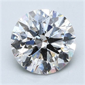 Diamante Natural 2.10 quilates, Redondo , Color F, claridad SI2 y certificado GIA