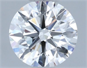 Natural Diamond 0.72 Carats, Round with Excellent Cut, G Color, VVS2 Clarity and Certified by IGI