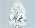 Natural Diamond 0.90 Carats, Pear with  Cut, H Color, IF Clarity and Certified by IGI