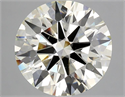 Natural Diamond 5.52 Carats, Round with Excellent Cut, L Color, VS2 Clarity and Certified by GIA