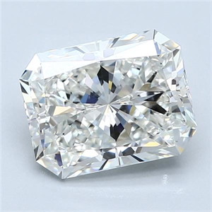 Picture of Natural Diamond 2.50 Carats, Radiant with  Cut, H Color, VVS1 Clarity and Certified by GIA