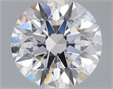 Lab Grown Diamond 1.03 Carats, Round with Ideal Cut, D Color, VVS1 Clarity and Certified by IGI