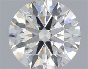 Picture of Natural Diamond 0.42 Carats, Round with Excellent Cut, H Color, SI1 Clarity and Certified by IGI