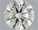 Natural Diamond 0.40 Carats, Round with Excellent Cut, J Color, SI2 Clarity and Certified by IGI