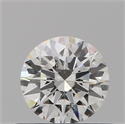 Natural Diamond 0.40 Carats, Round with Excellent Cut, H Color, I1 Clarity and Certified by GIA