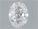 Natural Diamond 0.51 Carats, Oval with  Cut, F Color, VS1 Clarity and Certified by GIA