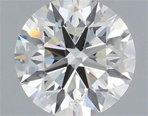 Picture of Natural Diamond 0.70 Carats, Round with Excellent Cut, H Color, SI1 Clarity and Certified by IGI