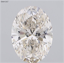 Natural Diamond 3.09 Carats, Oval with  Cut, K Color, VVS1 Clarity and Certified by GIA