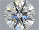 Natural Diamond 0.80 Carats, Round with Excellent Cut, J Color, VS2 Clarity and Certified by IGI