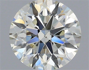 Picture of Natural Diamond 0.80 Carats, Round with Excellent Cut, J Color, VS2 Clarity and Certified by IGI