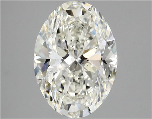 Picture of Natural Diamond 5.01 Carats, Oval with  Cut, J Color, SI2 Clarity and Certified by GIA