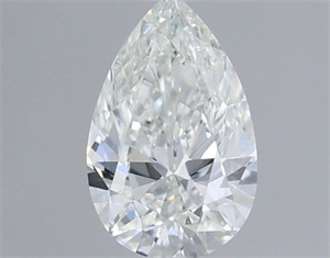 Picture of Natural Diamond 0.53 Carats, Pear with  Cut, E Color, VS2 Clarity and Certified by IGI