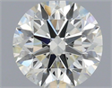 Natural Diamond 0.76 Carats, Round with Excellent Cut, J Color, VS2 Clarity and Certified by IGI