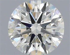 Picture of Natural Diamond 0.76 Carats, Round with Excellent Cut, J Color, VS2 Clarity and Certified by IGI