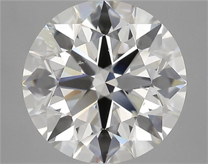Picture of Natural Diamond 4.01 Carats, Round with Excellent Cut, H Color, SI2 Clarity and Certified by IGI