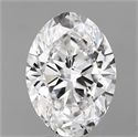 Natural Diamond 3.52 Carats, Oval with  Cut, E Color, VS2 Clarity and Certified by GIA