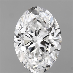 Picture of Natural Diamond 3.52 Carats, Oval with  Cut, E Color, VS2 Clarity and Certified by GIA