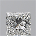 Natural Diamond 1.02 Carats, Princess with  Cut, G Color, VS2 Clarity and Certified by GIA
