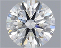 Natural Diamond 0.71 Carats, Round with Excellent Cut, H Color, SI1 Clarity and Certified by IGI
