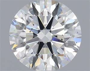 Picture of Natural Diamond 0.71 Carats, Round with Excellent Cut, H Color, SI1 Clarity and Certified by IGI