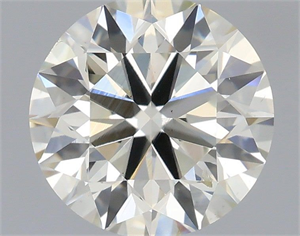 Picture of Natural Diamond 0.90 Carats, Round with Excellent Cut, J Color, SI1 Clarity and Certified by IGI