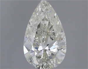Picture of Natural Diamond 0.50 Carats, Pear with  Cut, K Color, I1 Clarity and Certified by GIA