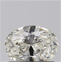Natural Diamond 0.46 Carats, Oval with  Cut, I Color, IF Clarity and Certified by GIA