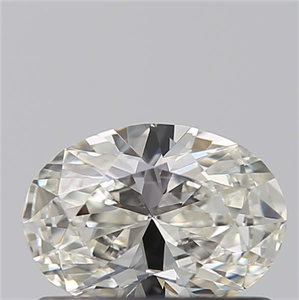 Picture of Natural Diamond 0.46 Carats, Oval with  Cut, I Color, IF Clarity and Certified by GIA