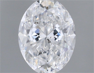 Picture of Natural Diamond 0.51 Carats, Oval with  Cut, D Color, SI2 Clarity and Certified by GIA