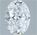 Natural Diamond 2.00 Carats, Oval with  Cut, D Color, SI1 Clarity and Certified by GIA