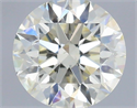 Natural Diamond 0.50 Carats, Round with Excellent Cut, L Color, SI1 Clarity and Certified by IGI