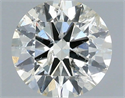 Natural Diamond 0.51 Carats, Round with Excellent Cut, J Color, I1 Clarity and Certified by IGI
