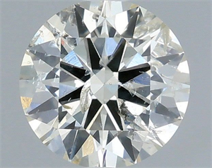 Picture of Natural Diamond 0.51 Carats, Round with Excellent Cut, J Color, I1 Clarity and Certified by IGI