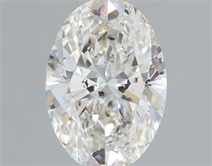 Picture of Natural Diamond 1.00 Carats, Oval with  Cut, H Color, SI2 Clarity and Certified by IGI