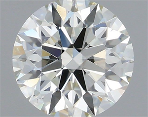 Picture of Natural Diamond 0.53 Carats, Round with Excellent Cut, I Color, SI1 Clarity and Certified by IGI