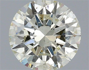 Picture of Natural Diamond 0.90 Carats, Round with Excellent Cut, L Color, SI2 Clarity and Certified by IGI