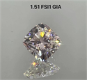 Diamante Natural 1.51 quilates,  , Color F, claridad SI1 y certificado GIA