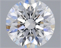Diamante Natural 0.72 quilates, Redondo , Color D, claridad VVS2 y certificado GIA