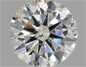 Natural Diamond 1.03 Carats, Round with Very Good Cut, H Color, I1 Clarity and Certified by GIA