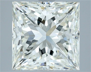 Picture of Natural Diamond 4.22 Carats, Princess with  Cut, I Color, VS1 Clarity and Certified by IGI