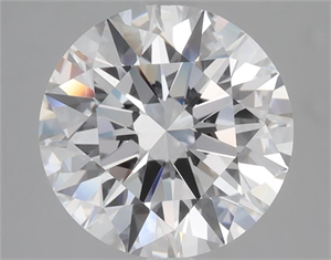 Picture of Natural Diamond 3.21 Carats, Round with Excellent Cut, E Color, IF Clarity and Certified by GIA