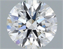 Natural Diamond 0.43 Carats, Round with Excellent Cut, G Color, VS2 Clarity and Certified by IGI